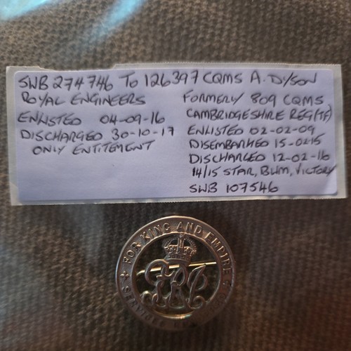Ww1 silver war badge - badge, royal