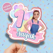 Miss Rachel  cake topper - personalised birthday party decorations