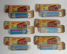 Matchbox Superfast No.17 Londoner Bus - Group of 6 EMPTY BOXES