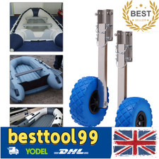 Launching Wheels 10''x3''Boat Inflatable Transom Wheels Dinghy Transport Wheel