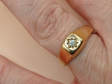 9 carat gold gents diamond