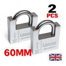 2X 60MM PADLOCK HEAVY DUTY