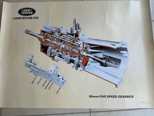 Old Land Rover Dealership Workshop Poster.