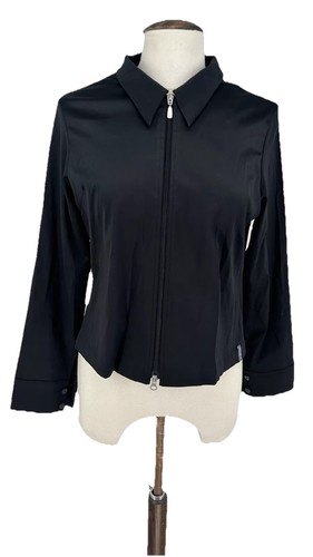Sonnent black zip front - zip, jacket