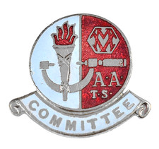 Vintage Old Metropolitan Vickers Aeroplane Company AATS 'Committee' Enamel Badge