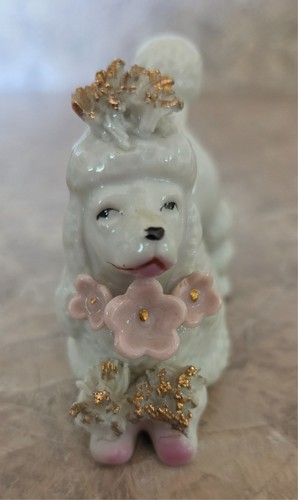 Vtg white spaghetti poodle - spaghetti,