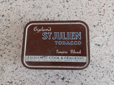 Original Ogden's St Julien  Tobacco Tin - 11cm x 8.5cm x 2.5cm