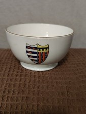 shelley crested china Sugar Bowl Pembroke College