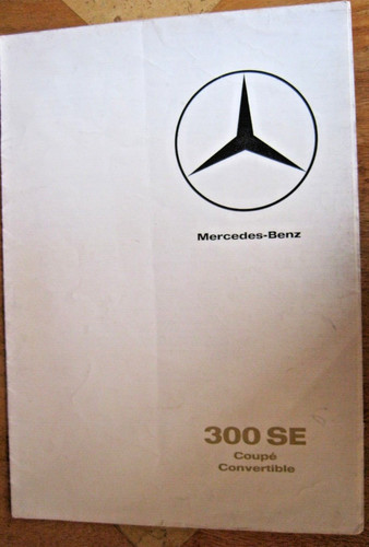 Mercedes 300se brochure - mercedes, brochure.