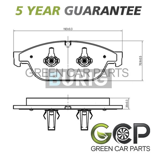 Brake pads set - pads,
