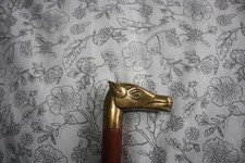 Brass Horse head handle walking stick