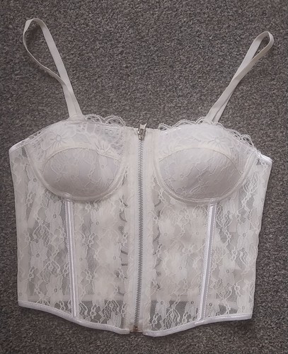 White lace zip - lace,