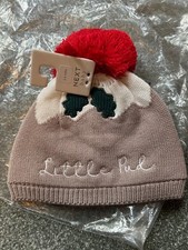 Next Baby Christmas Little Pud Hat Age 3-6 months BNWT