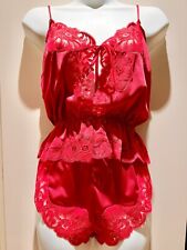 Vintage 1980s red lingerie set