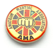 AMATEUR MARTIAL ASSOCIATION AMA Enamel Tie/Lapel Pin badge