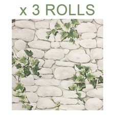 White Stone Wall Wallpaper