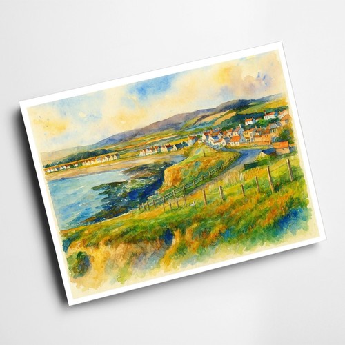 Print cliff walk - print,