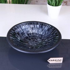 Kentra Mosaic Bowl 28cm Grey