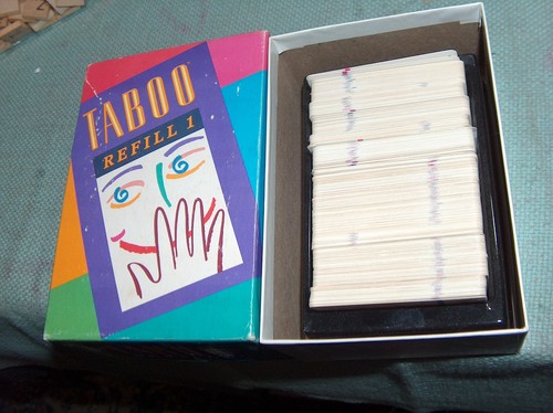 Taboo refill card deck board - deck,