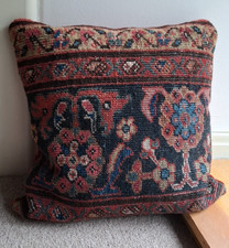 Vintage Hand Crafted Floral Pattern Tapestry Carpet Cushion With Feather Insert