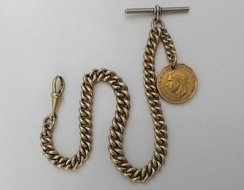 Vintage albert pocket watch - vintage,