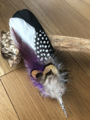 Smudging feather fan - feather, d1