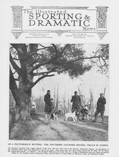 HANDCROSS Sussex The Southern Counties Spaniel Trials Vintage Print 1929