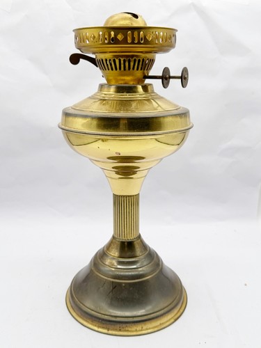 Vintage brass oil lamp - vintage,