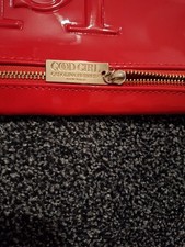 CAROLINA HERRERA GOOD GIRL RED Shiny PU TOILETRY BAG/MAKEUP CASE/ Clutch