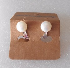Natural Pearl Clip-on Earrings