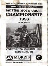 Scramble programme Wakes Colne 7 April 1996