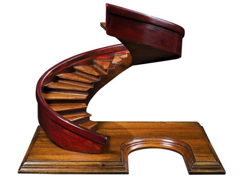 Spiral stairs red staircase - spiral,