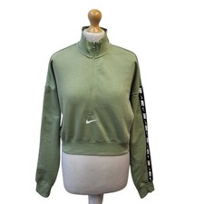 Nike Green High Neck Cropped