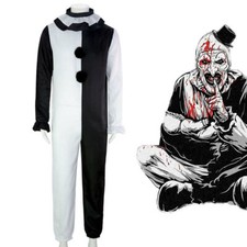 Adult Cosplay Costume Set Terrifier Art The Clown Joker Masquerade Halloween UK