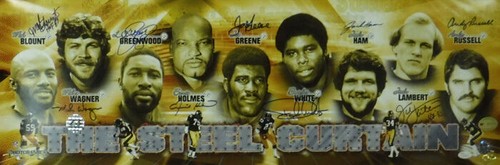 Steel curtain signed steelers - steel,