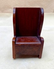 Vintage,1980, Dolls House Wood Early American Lambing Chair, 1:12 Scale £9 SALE