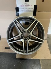 1 GENUINE MERCEDES C63 W205 AMG 19" ALLOY WHEEL RIM GREY OEM REAR A2054012000