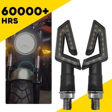 2Pcs Amber LED Turn Signals