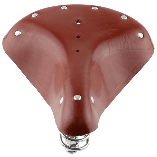 Bicycle leather saddle - saddle, seat