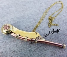 Brass Copper Bosun Whistle