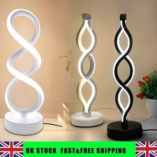 Table Lamp Light LED Nightstand Study Bedroom living Room Novelty Spiral Shape