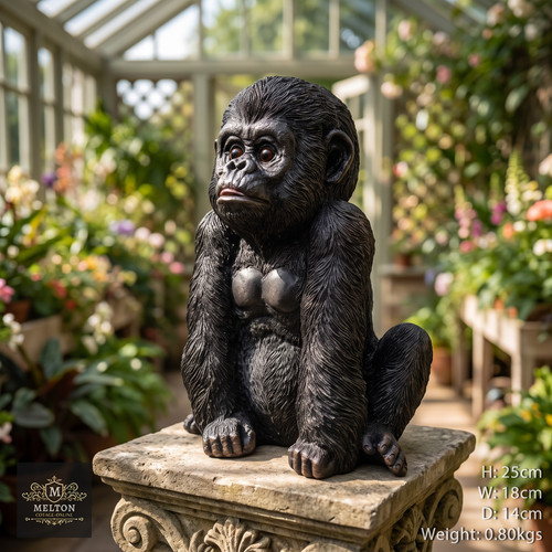 Gorilla sculpture silverback - gorilla,