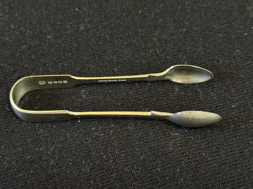 Nevada silver sugar - silver, tongs