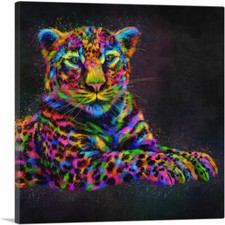 ARTCANVAS Jaguar Cat Animal