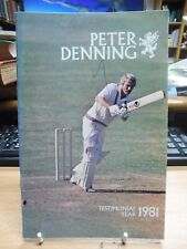 Peter Denning (Somerset) Testimonial Brochure 1981  - Signed