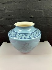 Wedgwood Interiors Blue Large Vase 27 cm High 27 cm Wide 2.475 kg