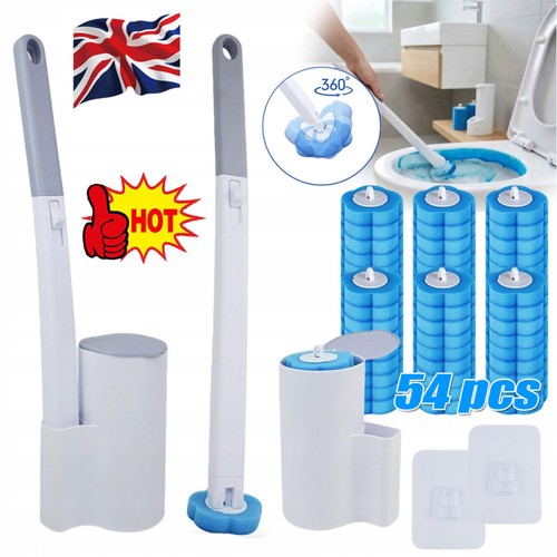 Disposable toilet brush - brush, set