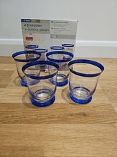 Tchibo 4 Drinking Glasses High Quality Crystal Glass Boxed