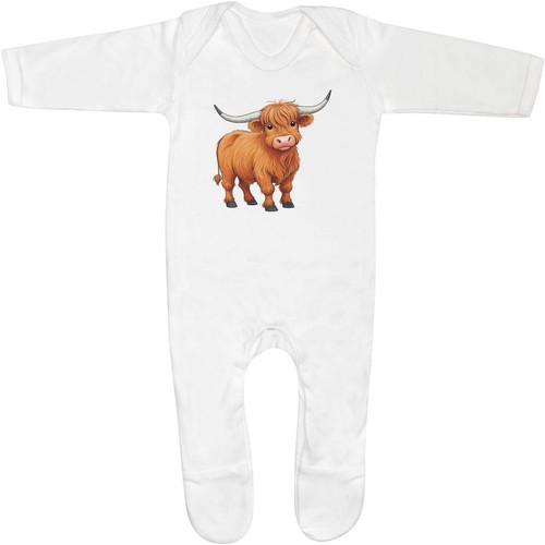 Curious highland cow baby - cow',