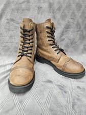 Angry itch brown leather boots - angry,